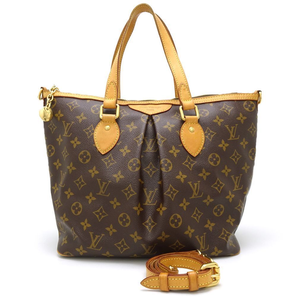 Louis Vuitton Monogram Palermo PM 2Way Bag Brown